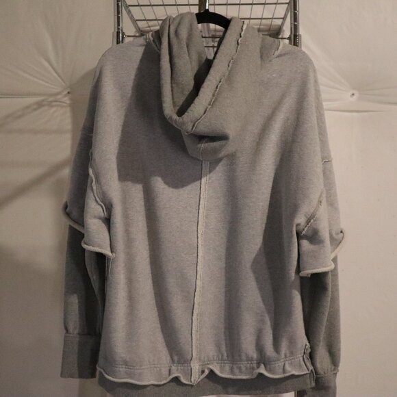We The Free- free people- two for one Gray hoodie, size XS 100% Cotton - Picture 3 of 6